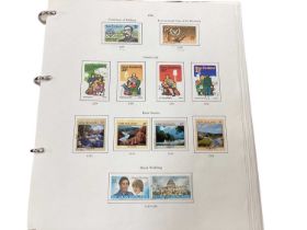 Stamps albums and stockbooks including New Zealand mint and used, Canada, Antiqua etc.