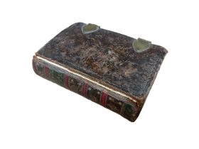 Very small antique book box, 11cm high