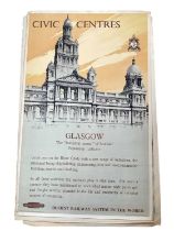 Original British Railways Glasgow poster, printed by the Baynard Press, the sheet measuring 101cm x