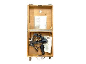 Nazi German naval sextant in box