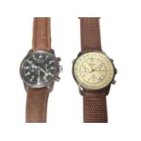 Orvis Chronograph military style wristwatch and a Rotary Chronospeed wristwatch (2)