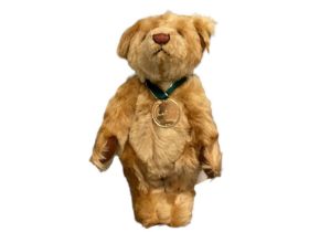 Two Steiff teddies The 2001 Bear no. 654756 with swing label, certificate and soft Steiff bag and Th