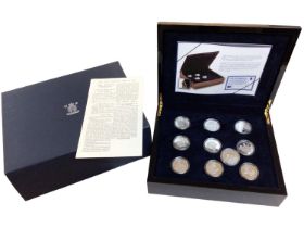 World - Royal Mint Elizabeth II 'Eightieth Birthday' silver proof 18 coin collection 2006 (N.B. Gold