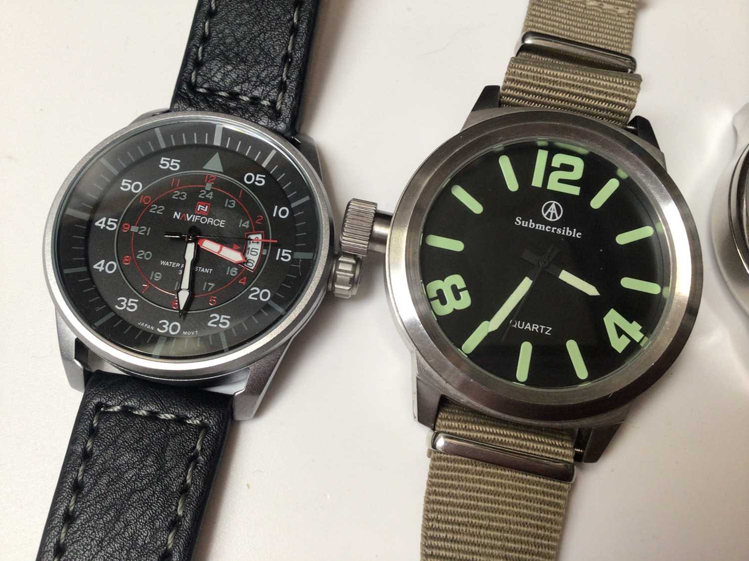 Group of six military style wristwatches - Image 2 of 7