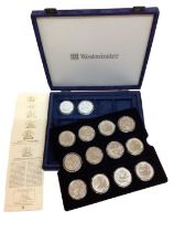 G.B. - Mixed Britannia silver 1oz coins (N.B. With Certificates of Authenticity) (14 coins)
