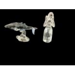 Two Swarovski crystal items - Whale and Angel, both in original boxes