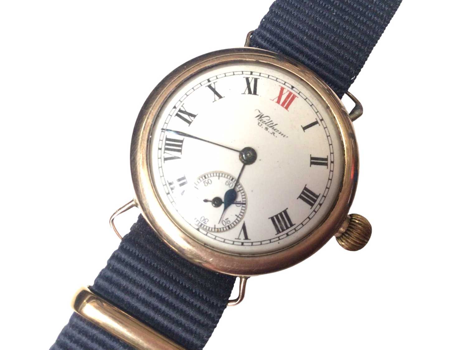 1920s Waltham 9ct gold cased manual wind wristwatch - Image 3 of 5