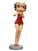 Free standing Betty Boop figure, approximately 88cm in height.