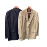 Burberry Men's wool suit Stockwood two piece Size 42L waist 36 , plus a Burberry green check jacke