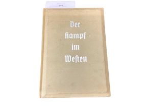 Nazi Second World War stereoscope viewer and photographic slides in illustrated book entitled ' Der