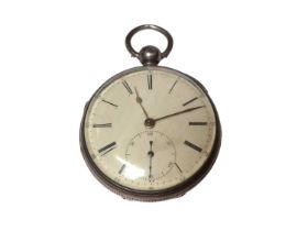 Early Victorian silver pocket watch with fusee movement by Thos. Edwards, Liverpool (Chester 1843)