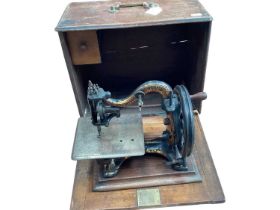 A rare Maxfield 'Agenoria' Works, Birmingham, sewing machine, engraved 'By Appointment to HRH Princ