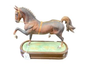 Royal Worcester limited edition model of a Hackney Stallion, number 250 of 500, with certificate