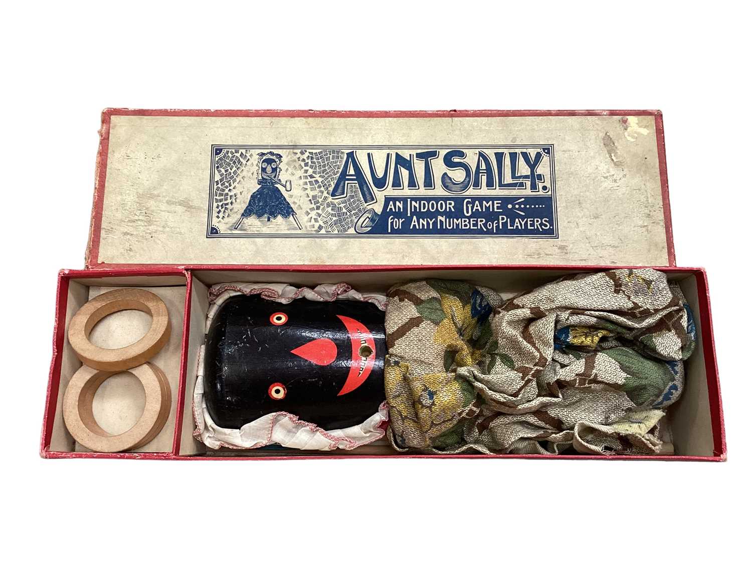 Vintage 'Aunt Sally' game in original box, The Game of Schimmell or Bell & Hammer, together with Spe