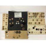 Collection of Victorian Solitaire Buttons, cuff buttons and some collar studs. Makes include Willia