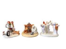Five boxed Coalport Characters limited edition The Snowman figures