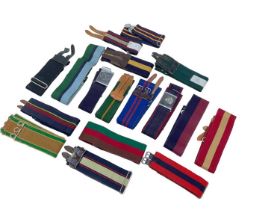 Collection of British military stable belts to include Princess of Wales' Royal Regiment, Life Guard