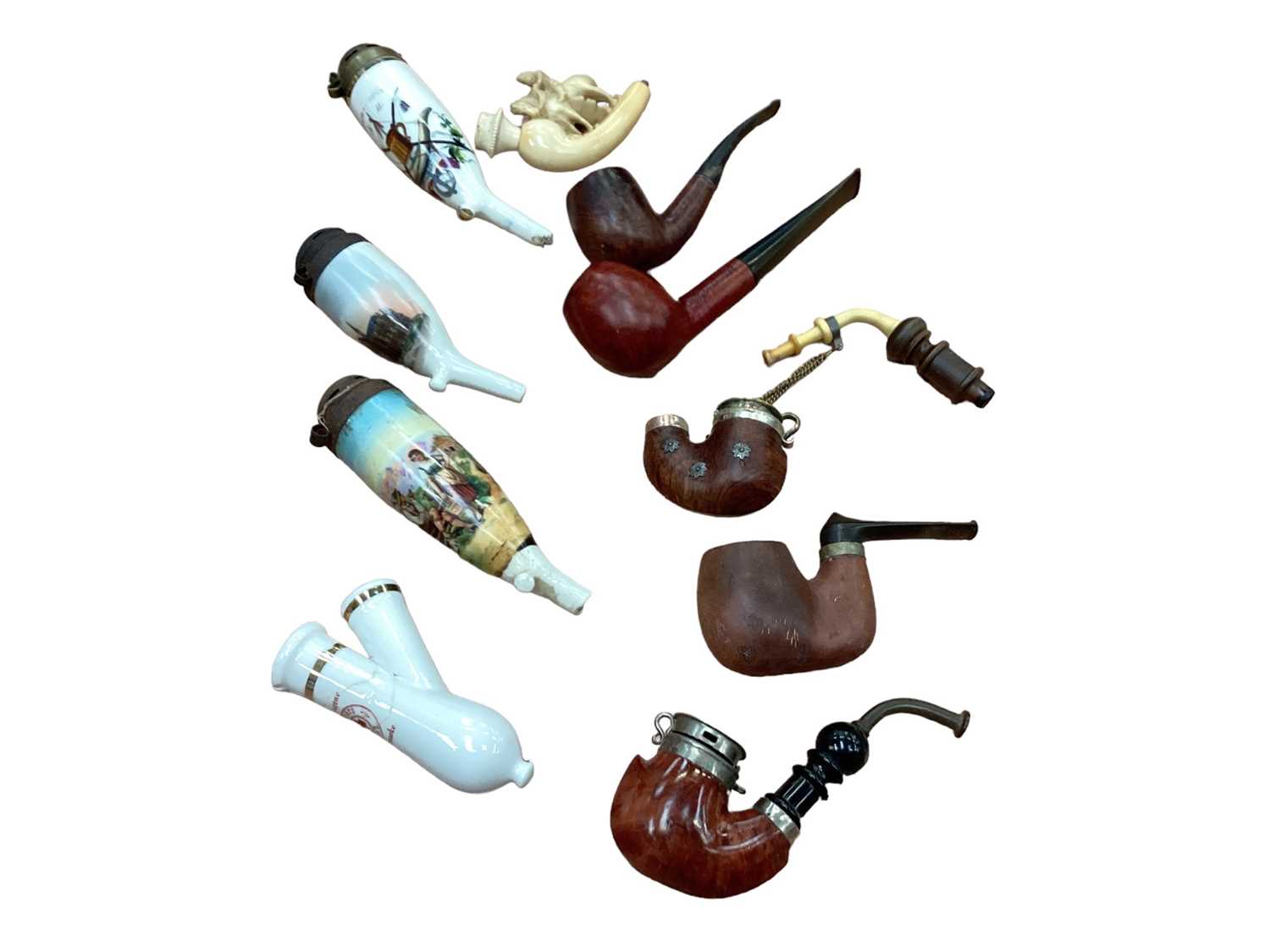 Quantity of smoking pipes