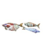 Group of Art glass fish