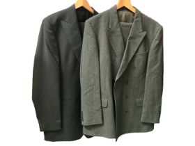 Hackett midnight blue wool and mohair evening jacket 42XL with black evening trousers and a Hackett