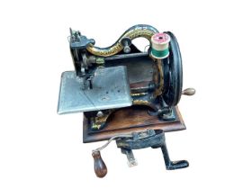 A rare Maxfield 'Agenoria' Works, Birmingham, sewing machine, engraved 'By Appointment to HRH Princ