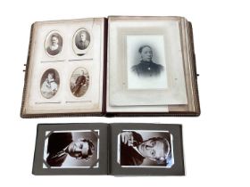 Victorian photograph albums, postcard albums etc