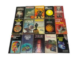 Collection of vintage science fiction paperback books. (76)