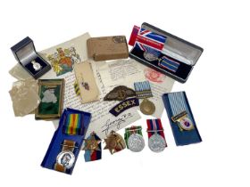First World War War medal named to 164891 SPR. F. Collard. R.E., together with Second World War meda