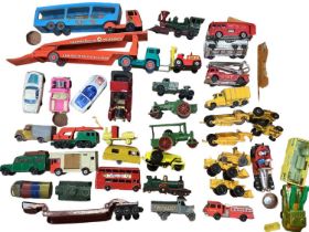 Collection of Matchbox and other toy cars