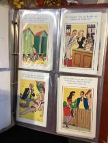 Box of postcards, ephemera and Haynes manuals