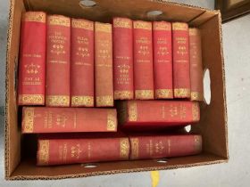 Books- box of Edwardian Dickens books