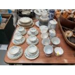 Adderley six place teaset together with a Noritake teaset and other ceramics.