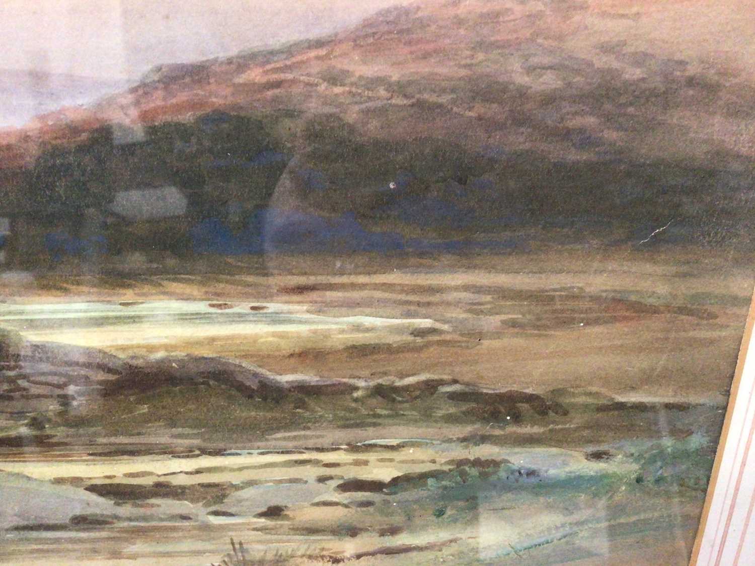 Arthur Henry Enoch (1849-1917) watercolour- Dartmoor landscape - Image 7 of 11