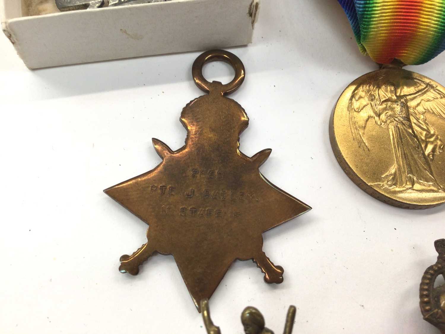 First and Second World War medals, together with various military badges - Image 2 of 3