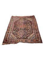 Eastern rug with geometric decoration