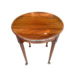 Edwardian mahogany circular lamp table