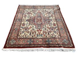 Eastern rug with geometric decoration