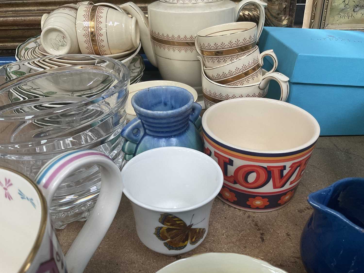 Collection of china and glass to include two Royal Crown Derby paperweights, glass paperweights, Car - Image 3 of 4