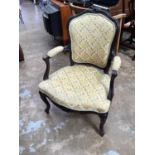 Pair of French style elbow chairs