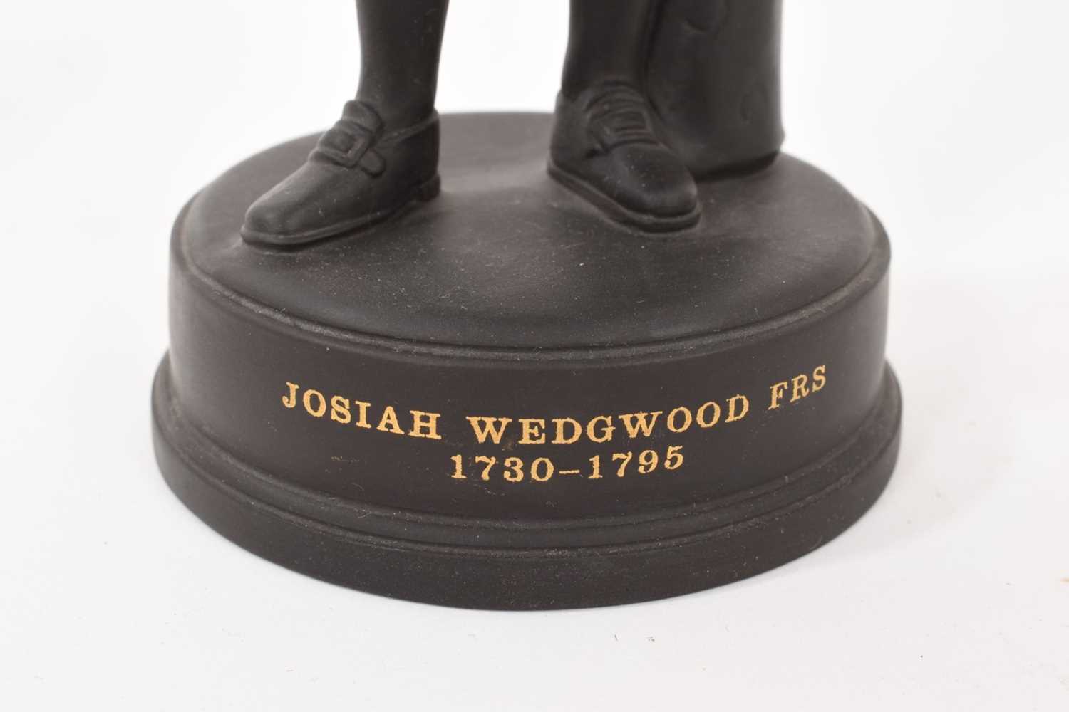 Wedgwood black basalt limited edition figure of Wedgwood, with certificate - Image 5 of 7