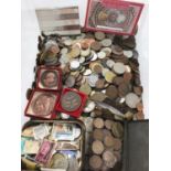 Group of coins, medallions etc