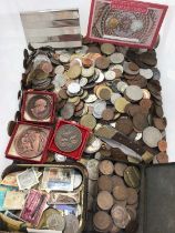 Group of coins, medallions etc