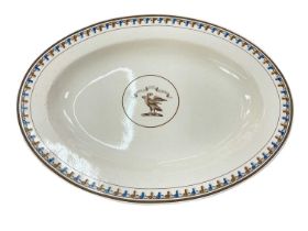 Wedgwood creamware armorial oval dish