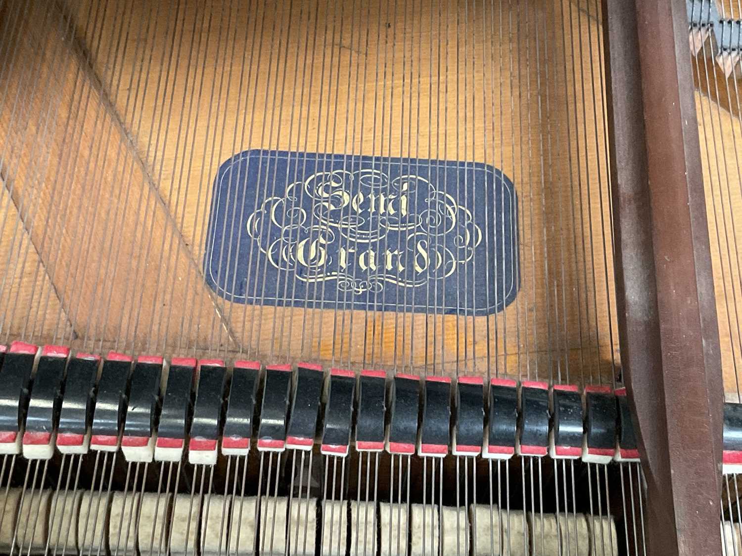 19th century Broadwood Boudoir grand piano in rosewood case - Image 3 of 7