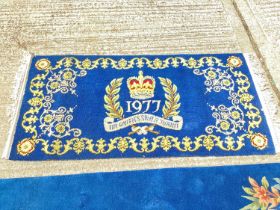 Silver Jubilee 1977 rug and Chinese rug