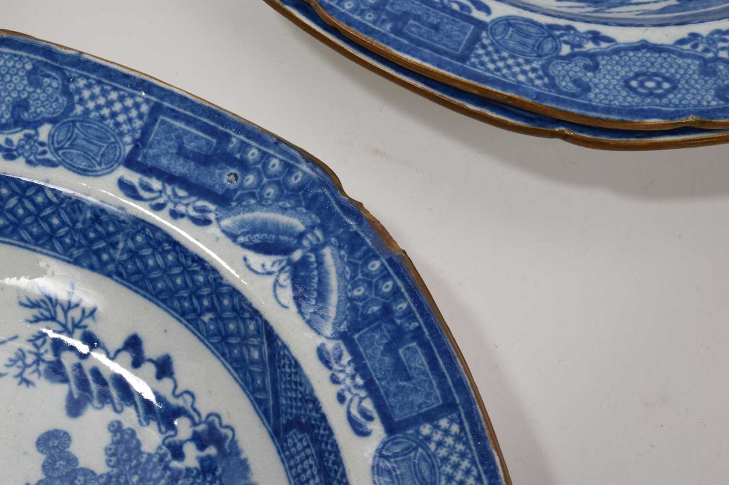 Set of ten early 19th century Swansea dishes - Image 5 of 6