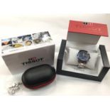 Gentlemen’s Tissot Chronograph stainless steel wristwatch, boxed with papers