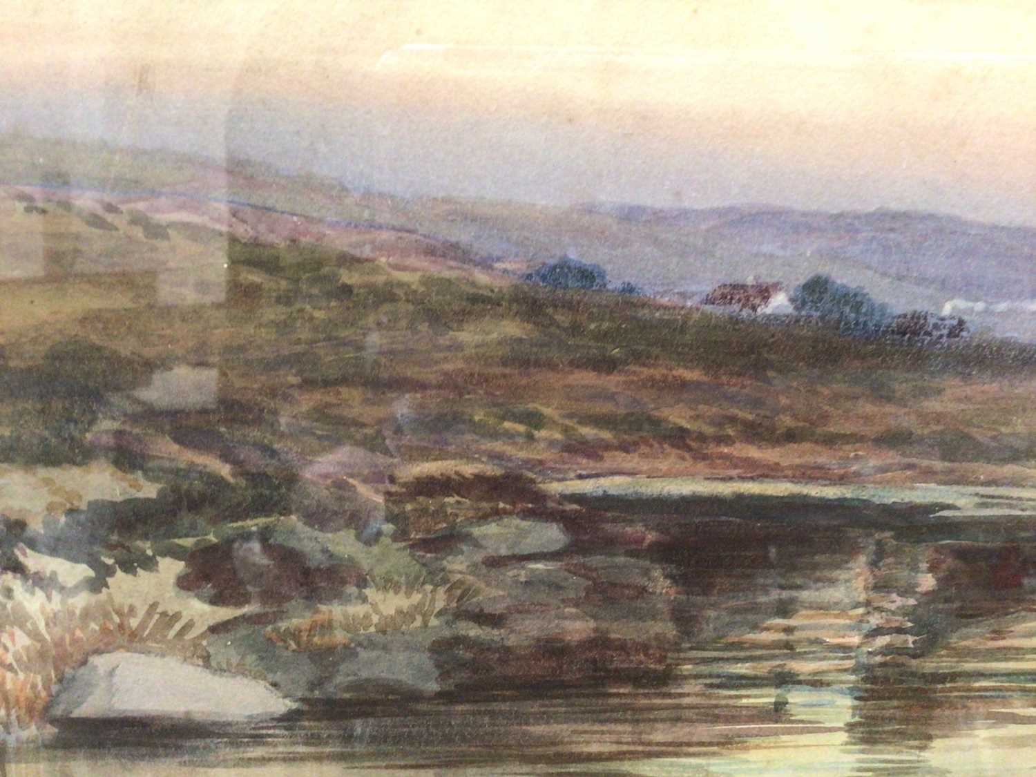 Arthur Henry Enoch (1849-1917) watercolour- Dartmoor landscape - Image 5 of 11