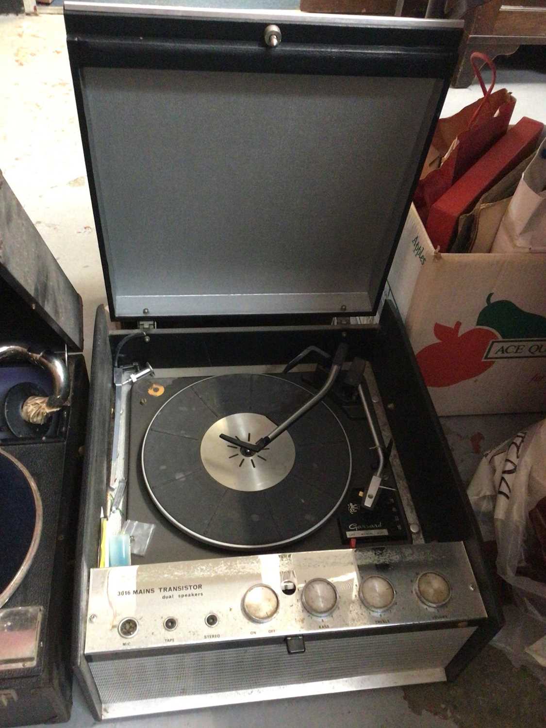 Two vintage record players together with a selection of LP records including country music and some - Image 3 of 5