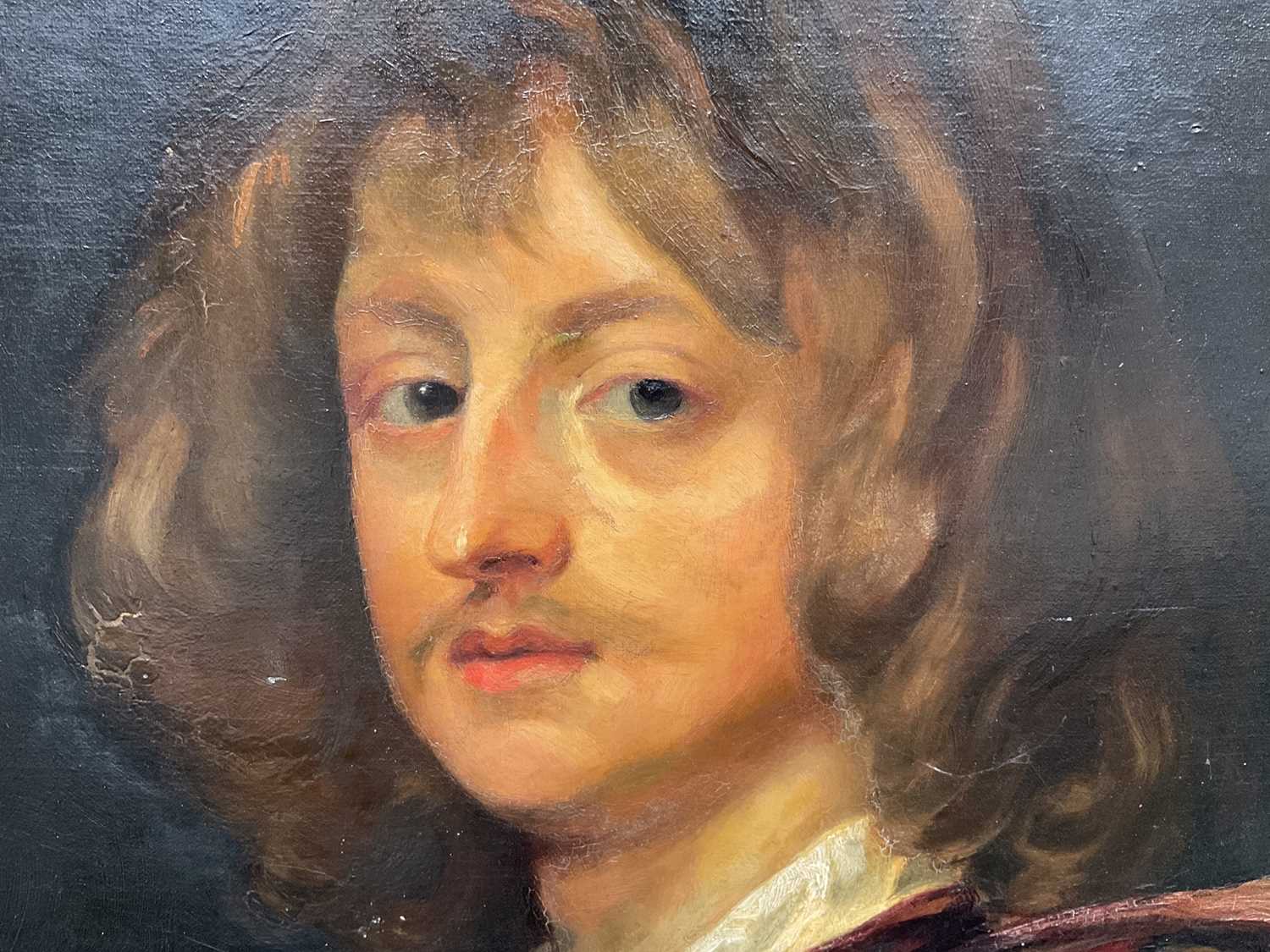 After Anthony Van Dyke, oil on canvas - Portrait of George Digby - Image 4 of 8